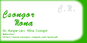 csongor mona business card